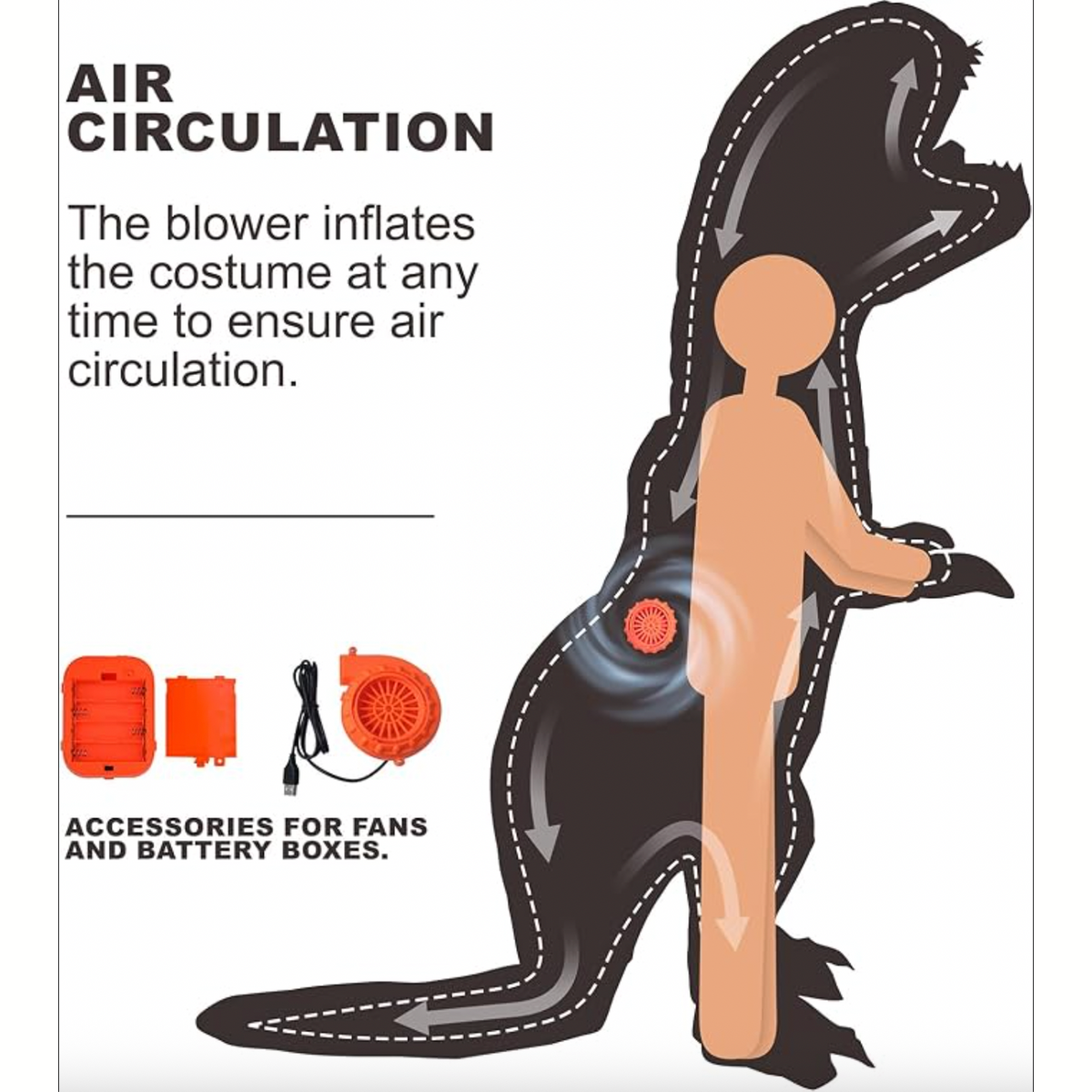 Inflatable Dinosaur Costume Adult