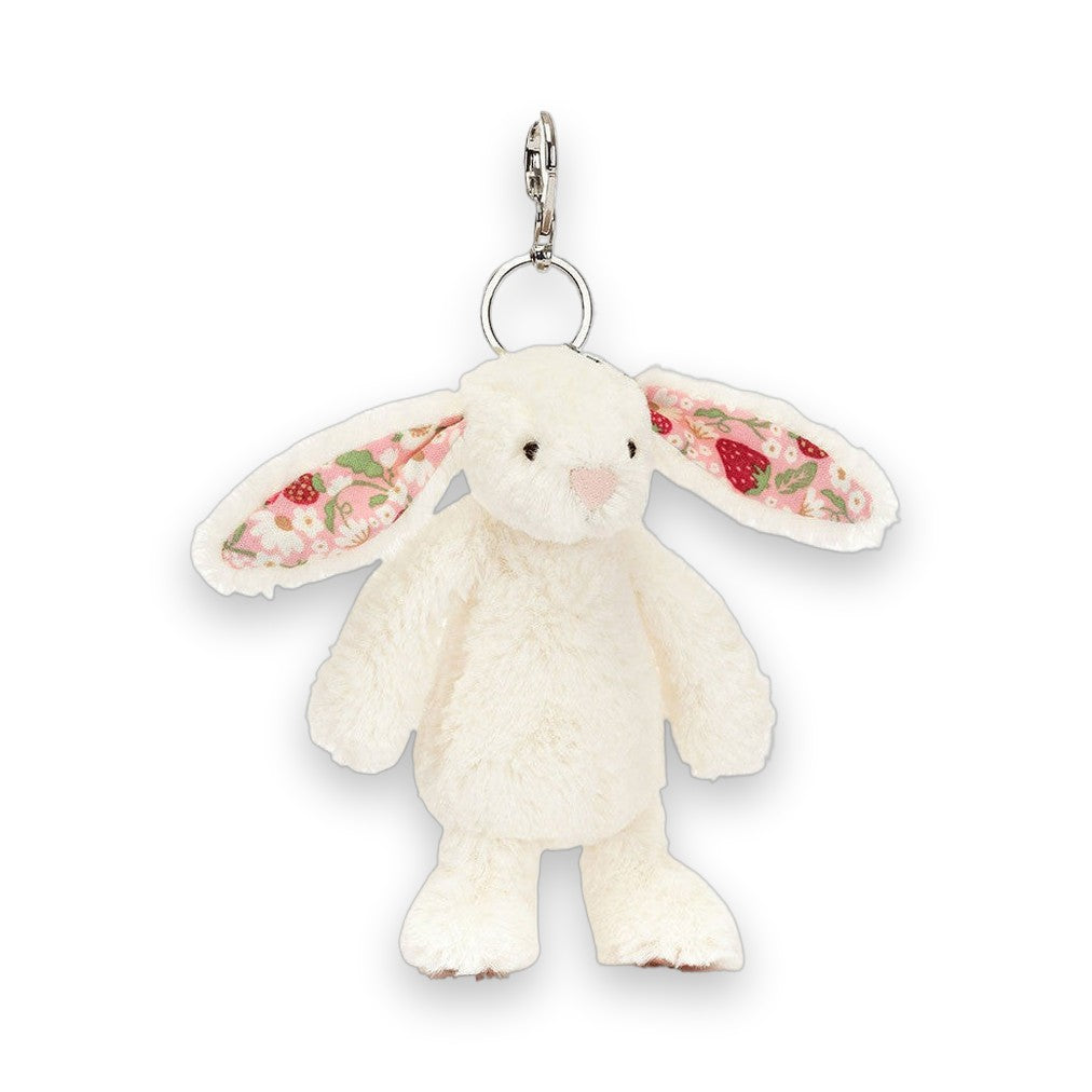 Jelly Cat Blossom Cream Bunny "Berry" Bag Charm 