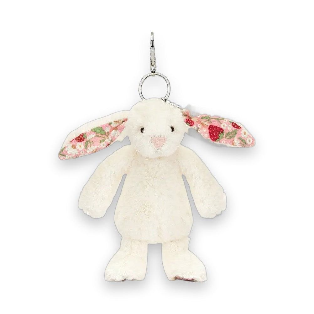 Jelly Cat Blossom Cream Bunny "Berry" Bag Charm 