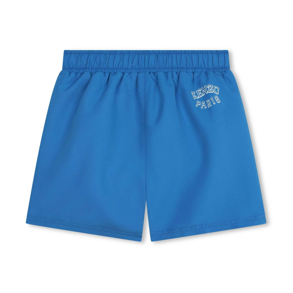 KENZO KIDS Boys Blue Varsity Tiger Swim Shorts 