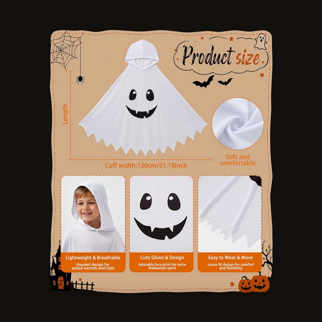 Kid Ghost Costume 3-5