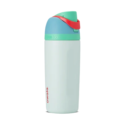 Kid's Owala 16 OZ FreeSip Stainless Steel Water Bottle-Rain Forest 