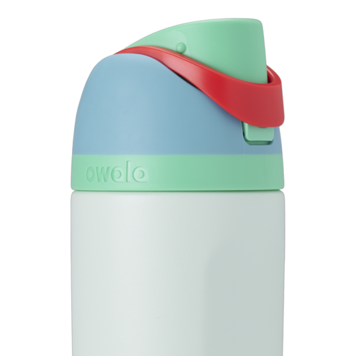 Kid's Owala 16 OZ FreeSip Stainless Steel Water Bottle-Rain Forest 