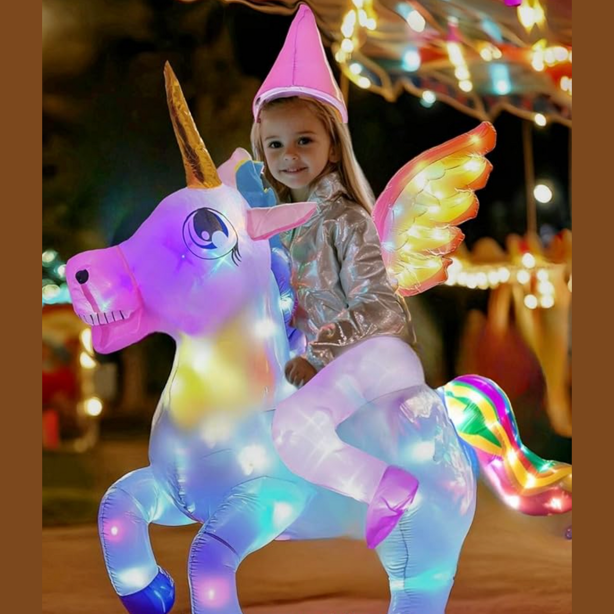 Kids Inflatable Unicorn Costume 3-5