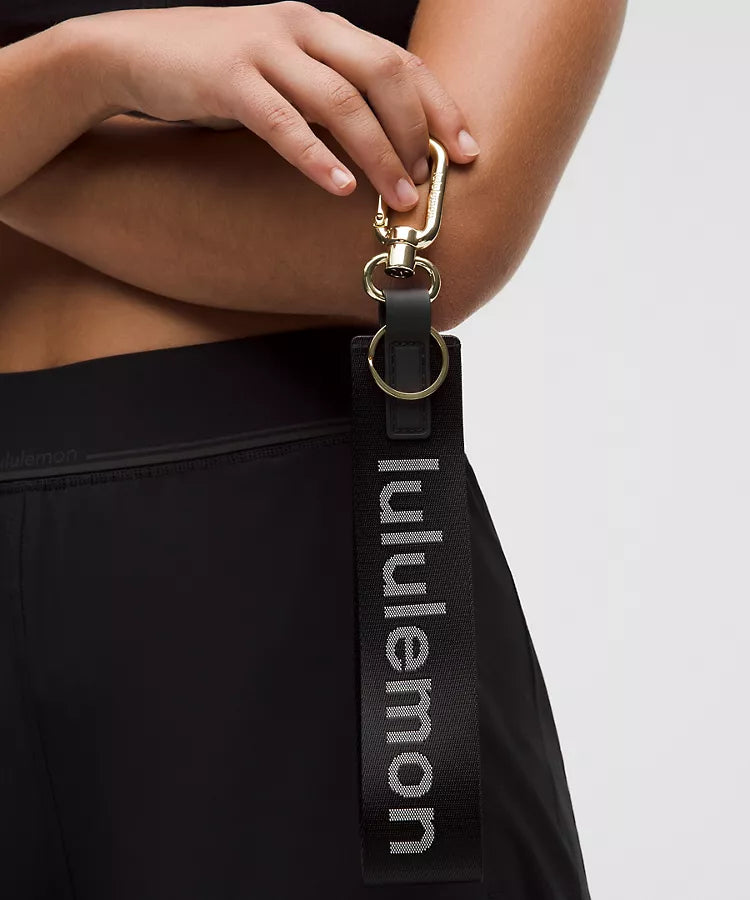 LuluLemon KeyChain NeverLost-ColourBlack/White/Gold