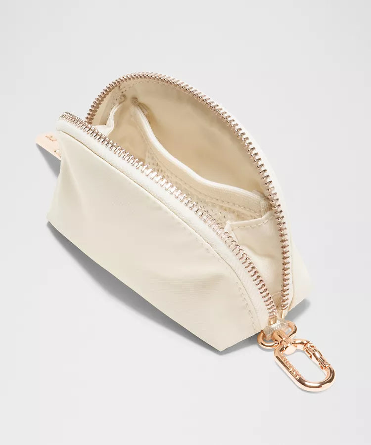 LuluLemon Dual Pouch Wristlet-Colour Mink Berry/Light Ivory