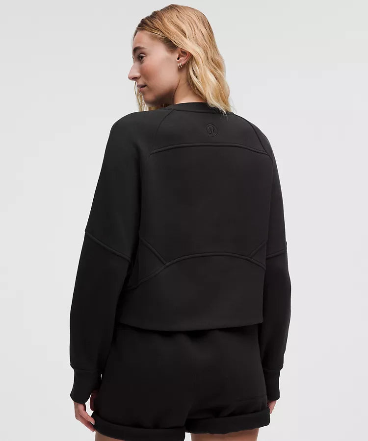 LuluLemon Hoodie-Scuba Oversized Pullover Wordmark-Colour Black