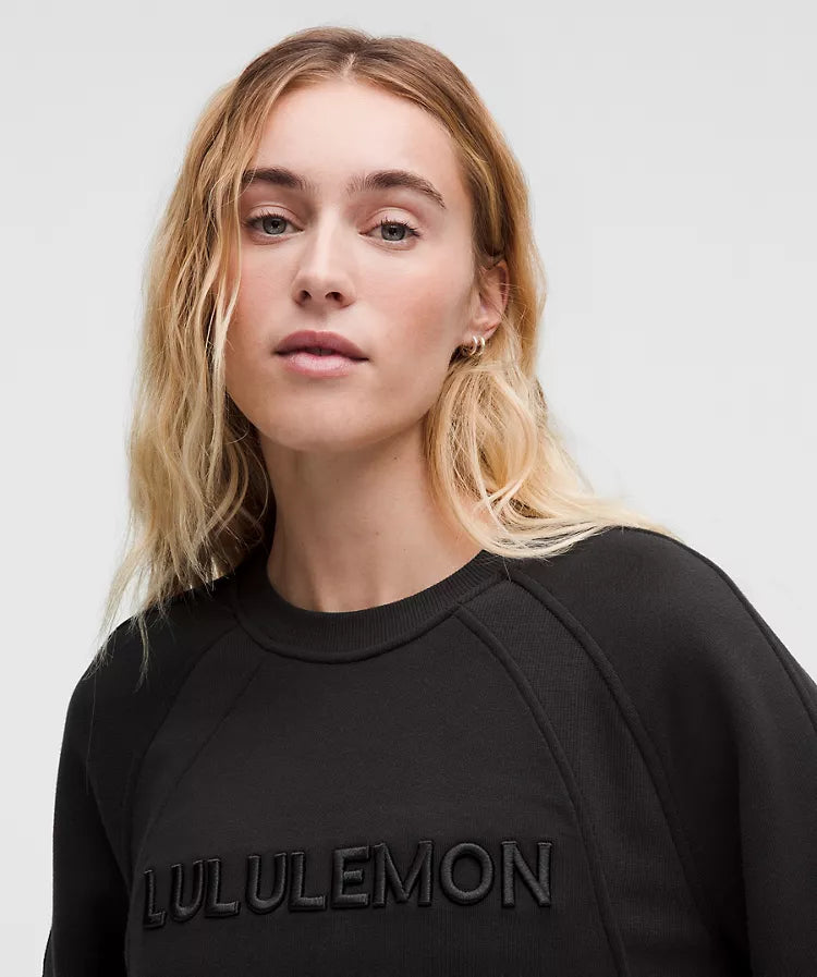 LuluLemon Hoodie-Scuba Oversized Pullover Wordmark-Colour Black