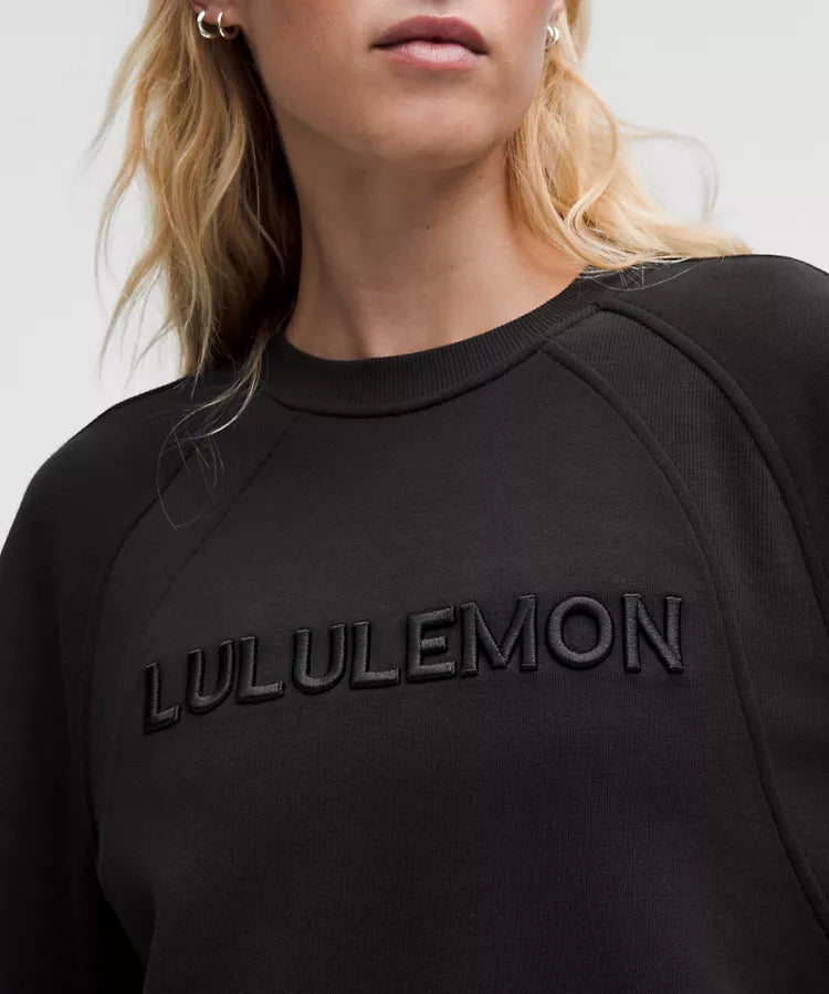 LuluLemon Hoodie-Scuba Oversized Pullover Wordmark-Colour Black