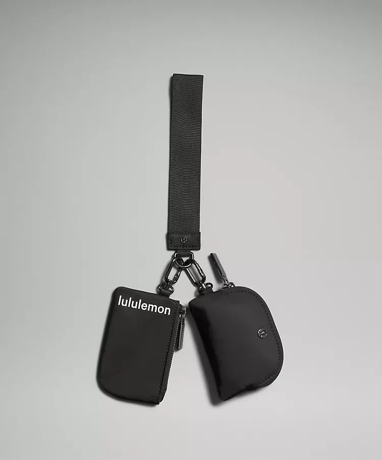 LuluLemon Dual Pouch Wristlet-Colour Black