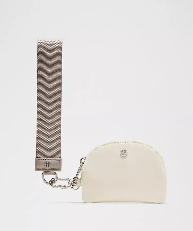 LuluLemon Dual Pouch Wristlet-ColourWarm Ash Grey/Light Ivory