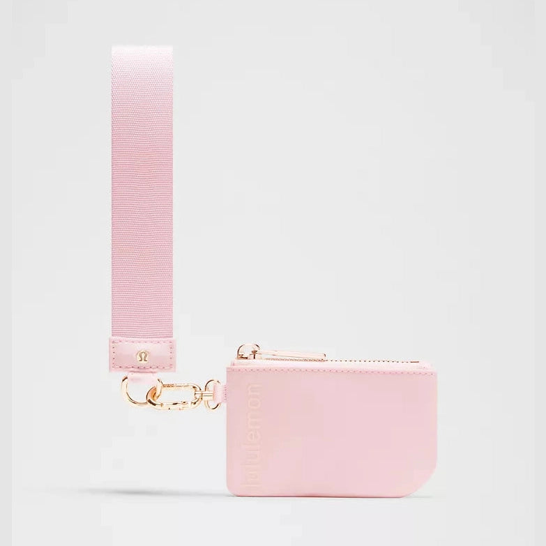 LuluLemon Dual Pouch Wristlet-Colour Blissful Pink/Light Ivory 