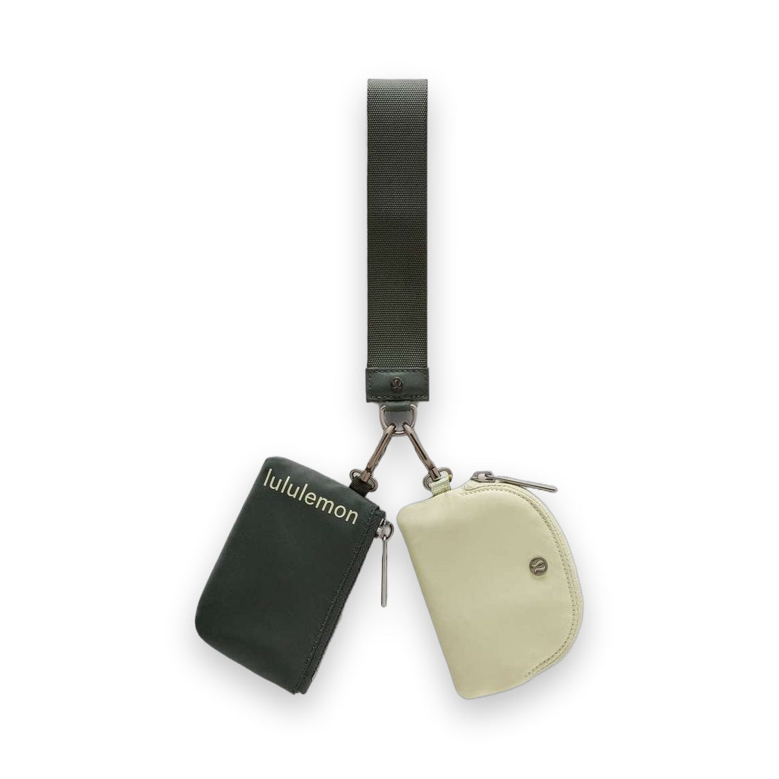 LuluLemon Dual Pouch Wristlet-ColourRainforest Green/Honeydew 