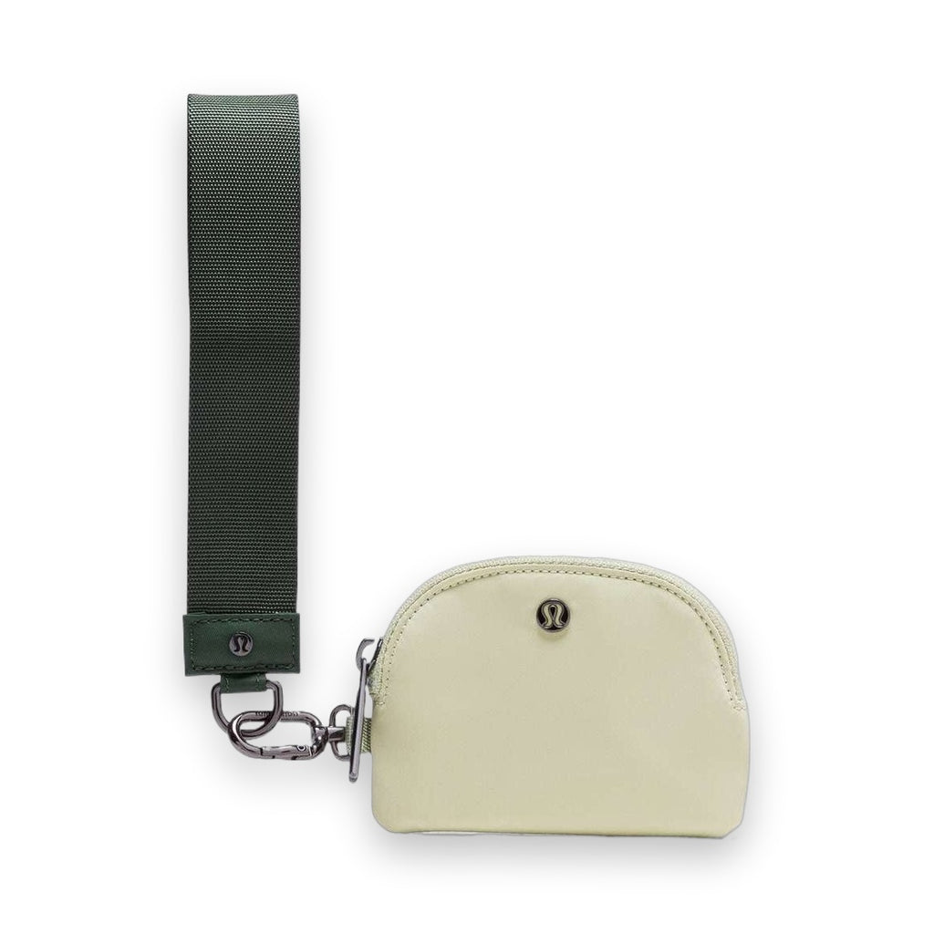 LuluLemon Dual Pouch Wristlet-ColourRainforest Green/Honeydew 