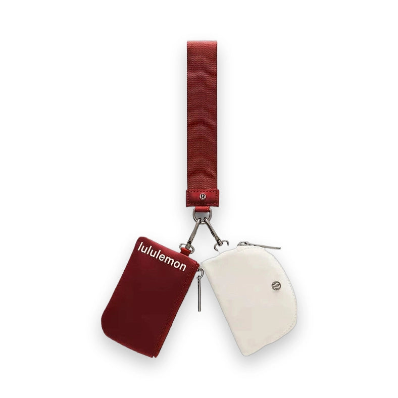 LuluLemon Dual Pouch Wristlet-ColourRockwood/Light Ivory 