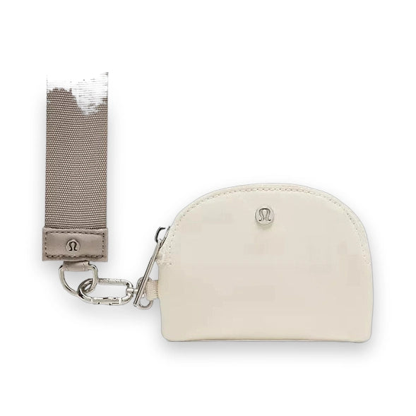 LuluLemon Dual Pouch Wristlet-ColourWarm Ash Grey/Light Ivory 