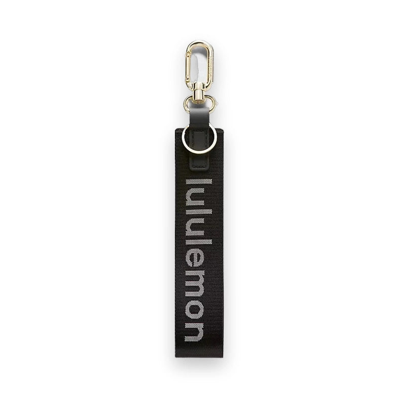 LuluLemon KeyChain NeverLost-ColourBlack/White/Gold 