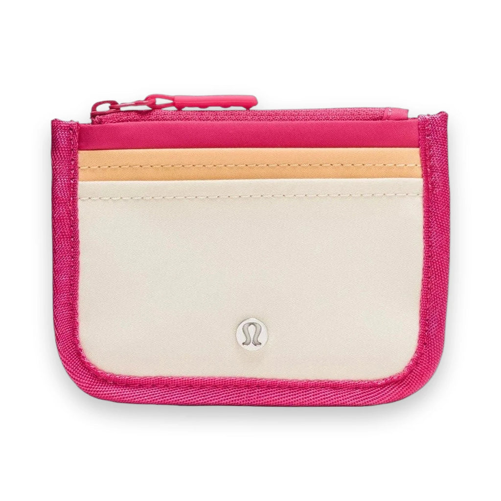 LuluLemon True Identity Card Case-Colour Raspberry Coulis/Rock Melon/Light Ivory 