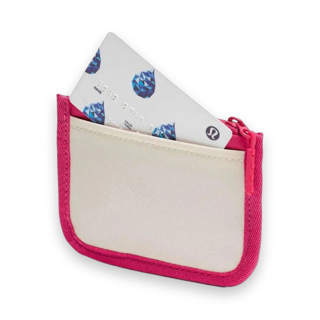 LuluLemon True Identity Card Case-Colour Raspberry Coulis/Rock Melon/Light Ivory 
