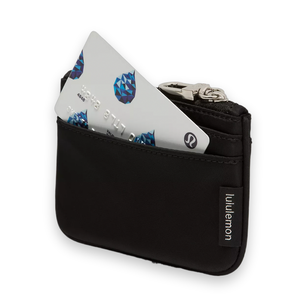 Lululemon Clippable Card Holder - Black/Silver
