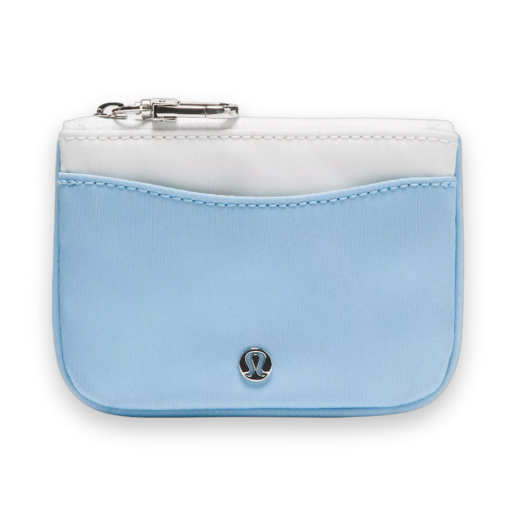 Lululemon Clippable Card Holder - Dreamy Blue/Polo Pastel/Silver