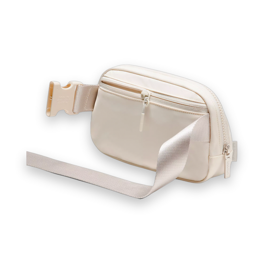 Lululemon Everywhere Belt Bag with Long Strap 1L - Light Ivory/Silver