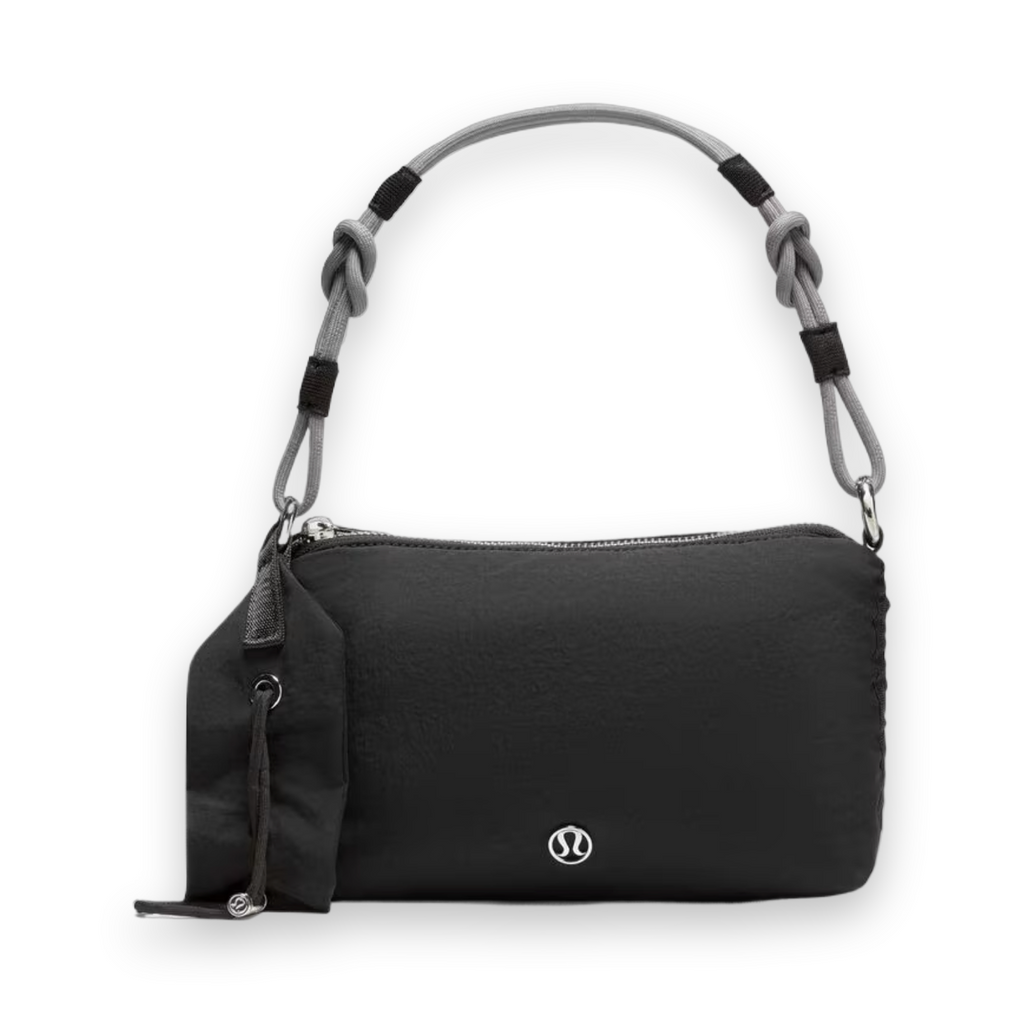 Lululemon Ruched Shoulder Bag Mini 1.5L - Black/Asphalt Grey 