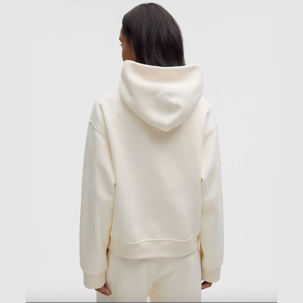 Lululemon Women's Steady State SuperLoft Hoodie Wider Cuff - Coconut Ivory