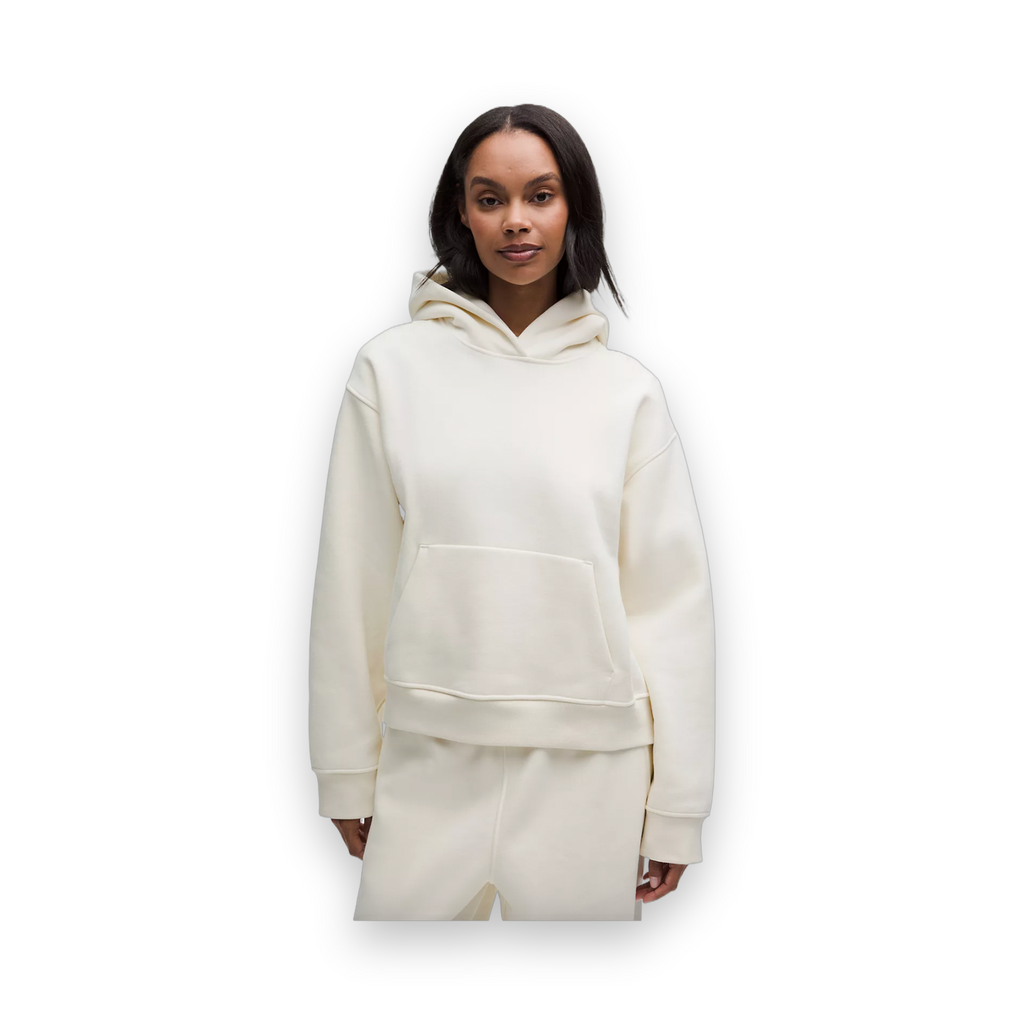 Lululemon Women's Steady State SuperLoft Hoodie Wider Cuff - Coconut Ivory