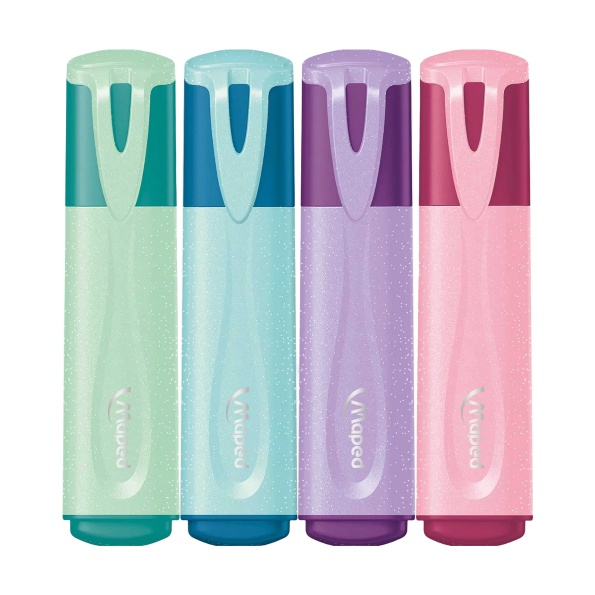 Maped Fluo Peps Classic Pastel Glitter Highlighters x4