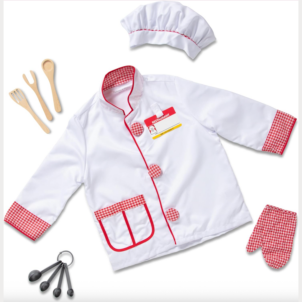 Melissa & Doug Chef Costume 8-Piece 3-6
