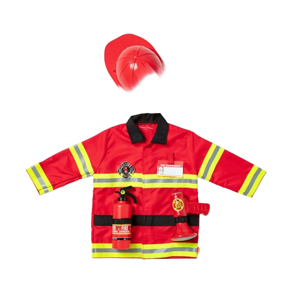 Melissa Doug Fire Chief Role Play Costume 3-6