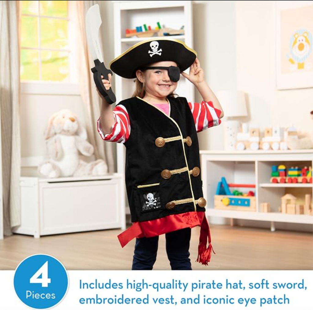 Melissa & Doug Pirate Costume 3-6