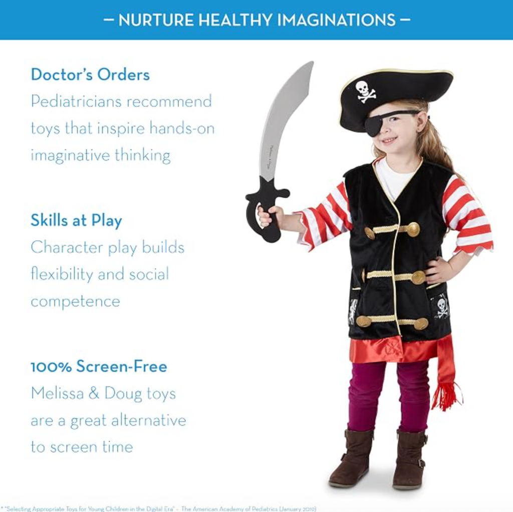 Melissa & Doug Pirate Costume 3-6
