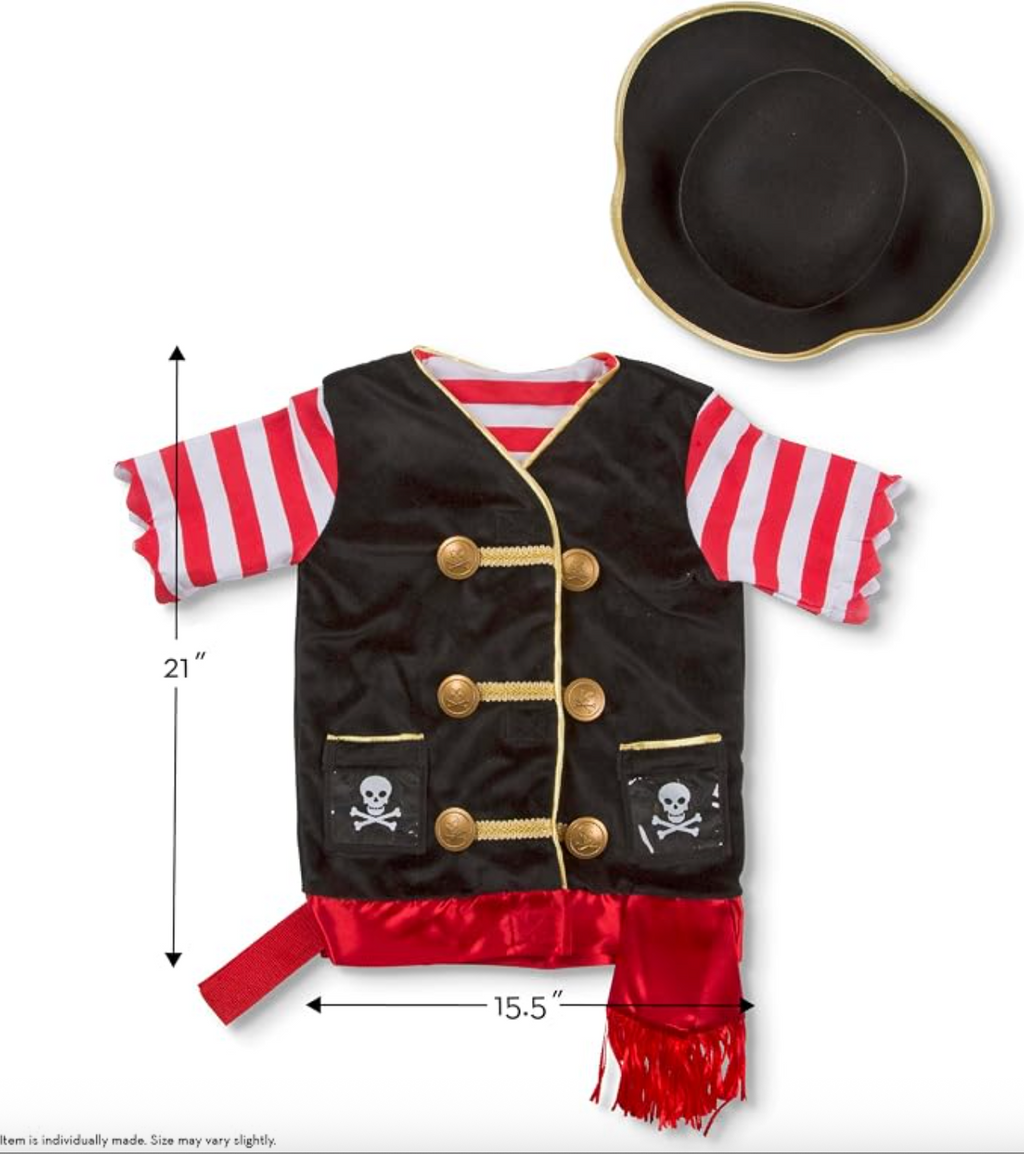 Melissa & Doug Pirate Costume 3-6