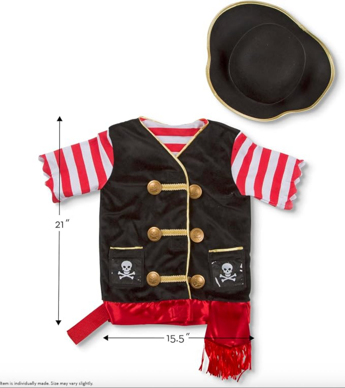 Melissa & Doug Pirate Costume 3-6