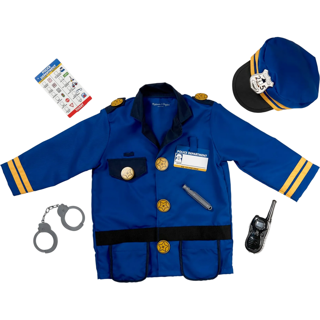 Melissa & Doug Police Officer Costume 3-6