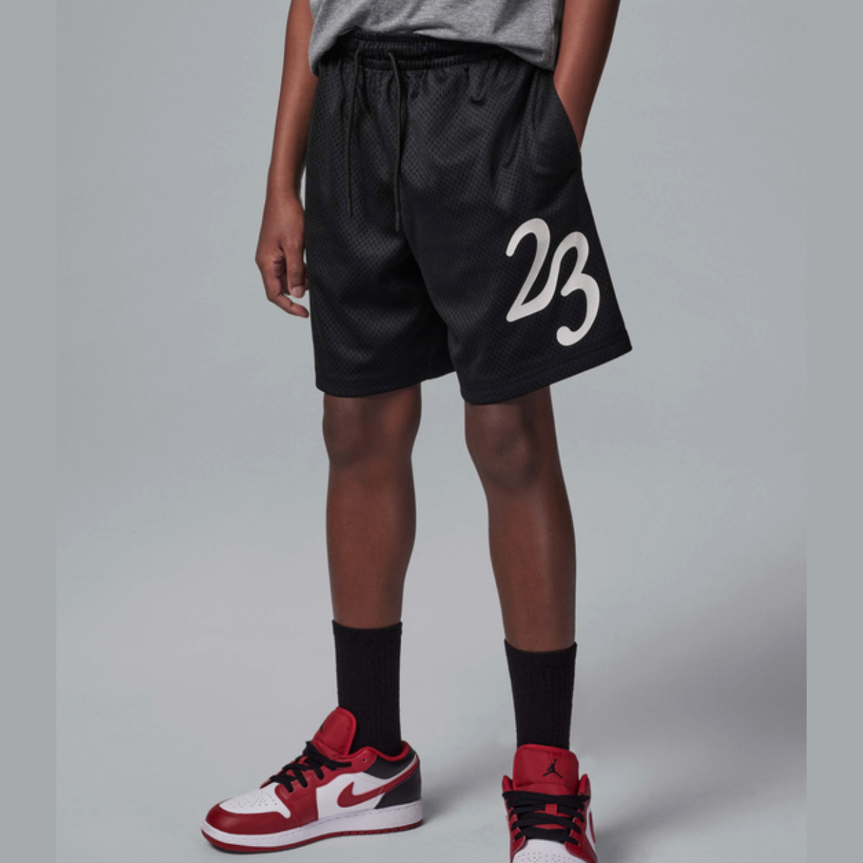 Nike Jordan MVP Older Kids' Mesh Shorts - Black 