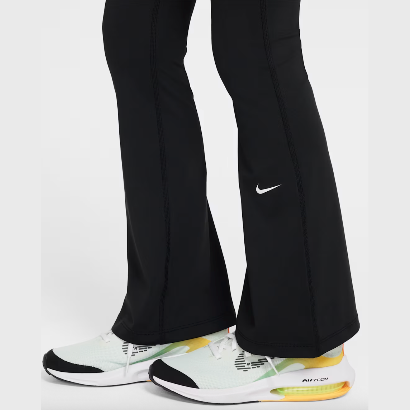 Nike One Girls' Dri-FIT Flared Leggings - Black 