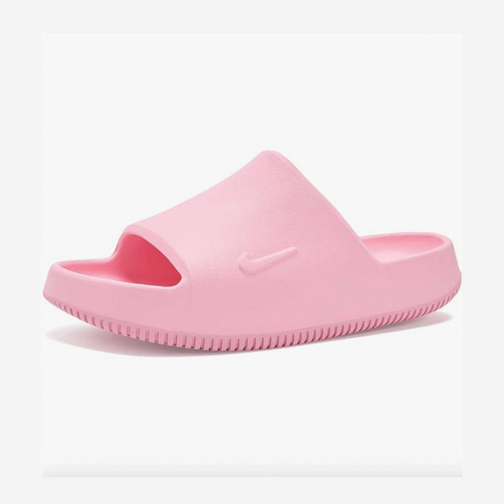 Nike Unisex Kids Calm Slides 2.0 - Boys and Girls Sandals - Medium Soft Pink