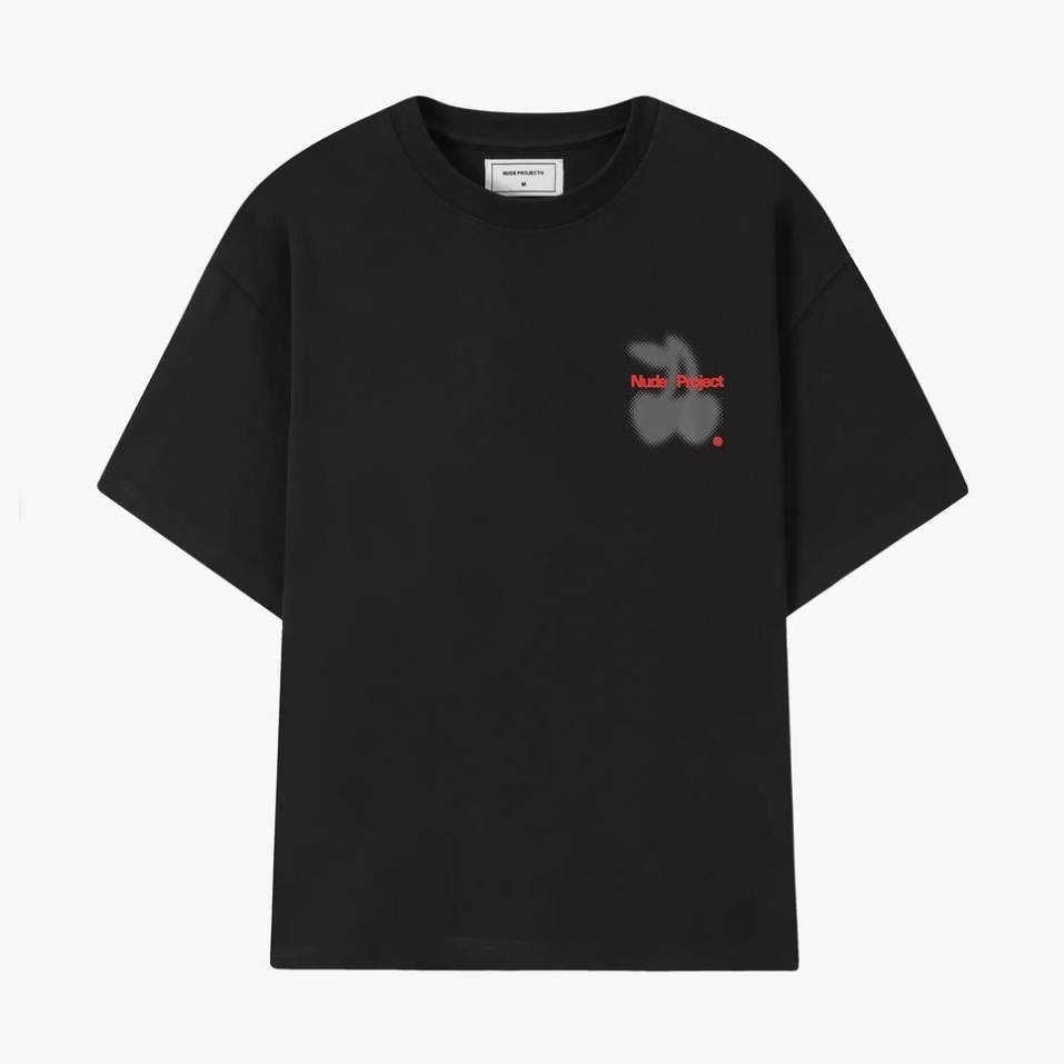 Nude Project Grain Cherry Tee - Black 