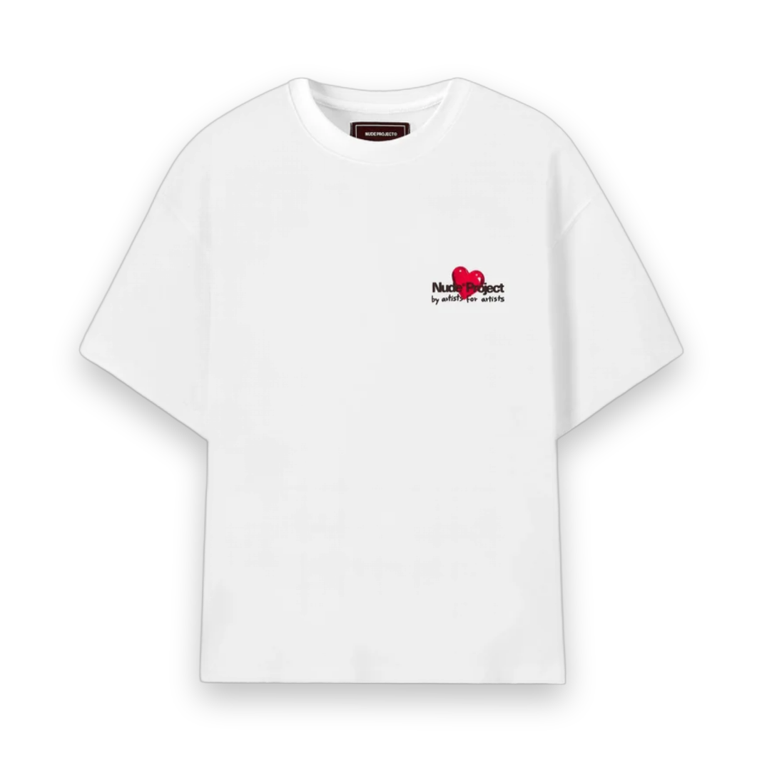Nude Project Juicy Cherry Tee - White 