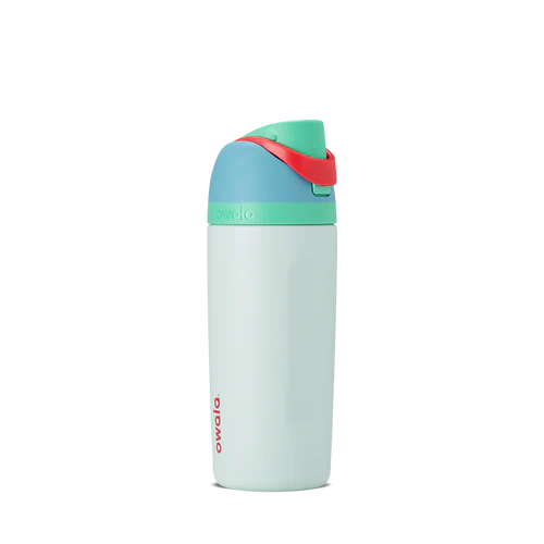 Kid's Owala 16 OZ FreeSip Stainless Steel Water Bottle-Rain Forest