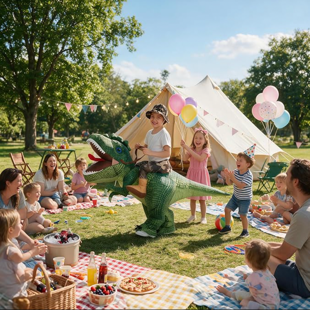 One Casa Inflatable Dinosaur Costume for Kids 4-6 years