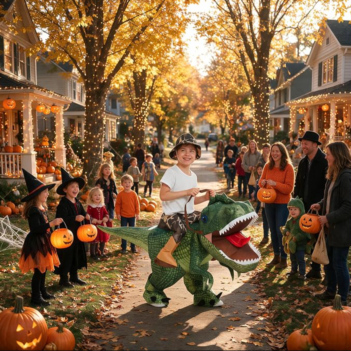 One Casa Inflatable Dinosaur Costume for Kids 4-6 years