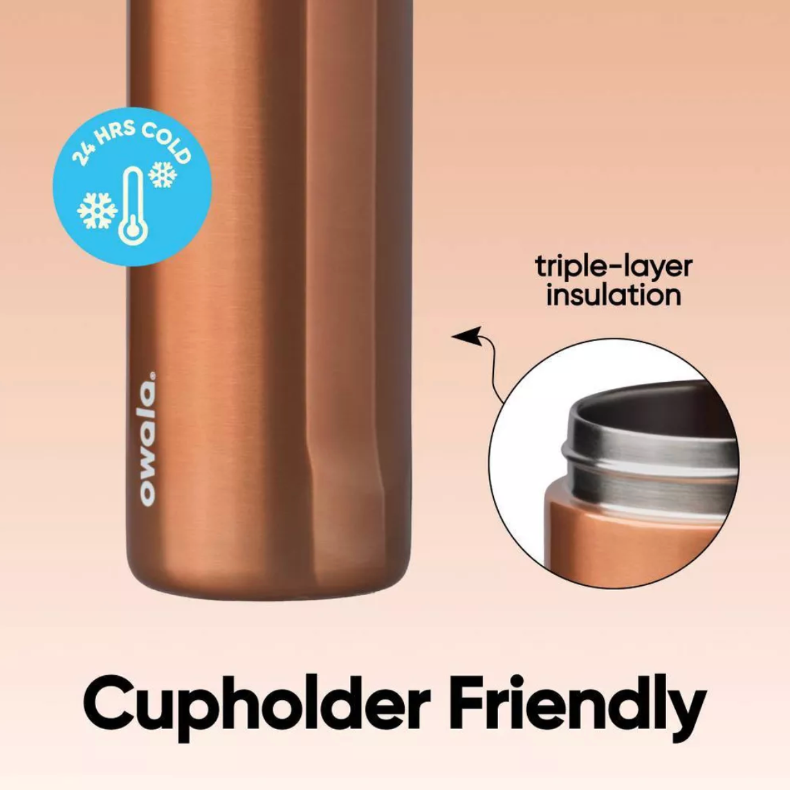 Owala 24 fl oz Stainless Steel FreeSip Water Bottle - In Good Company 
