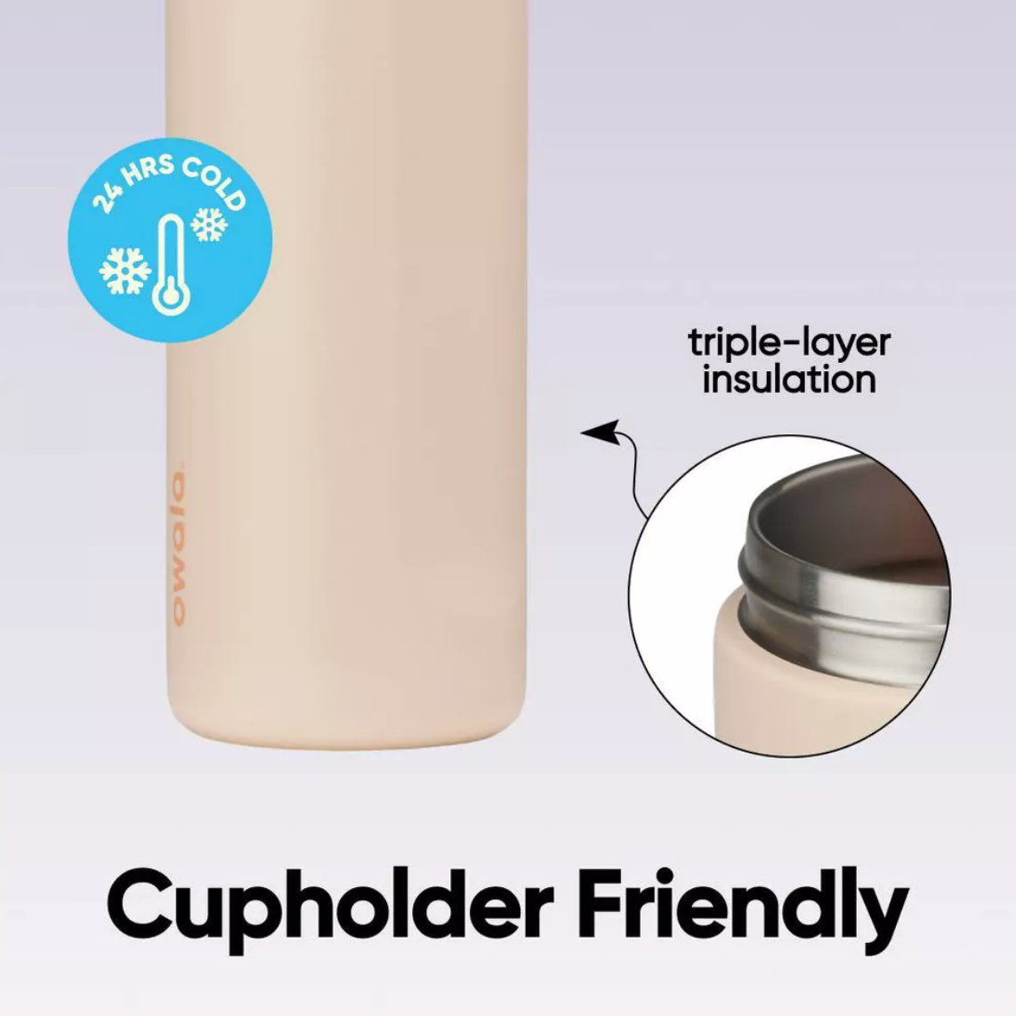 Owala 24oz FreeSip Stainless Steel Water Bottle - Sandy Shores 