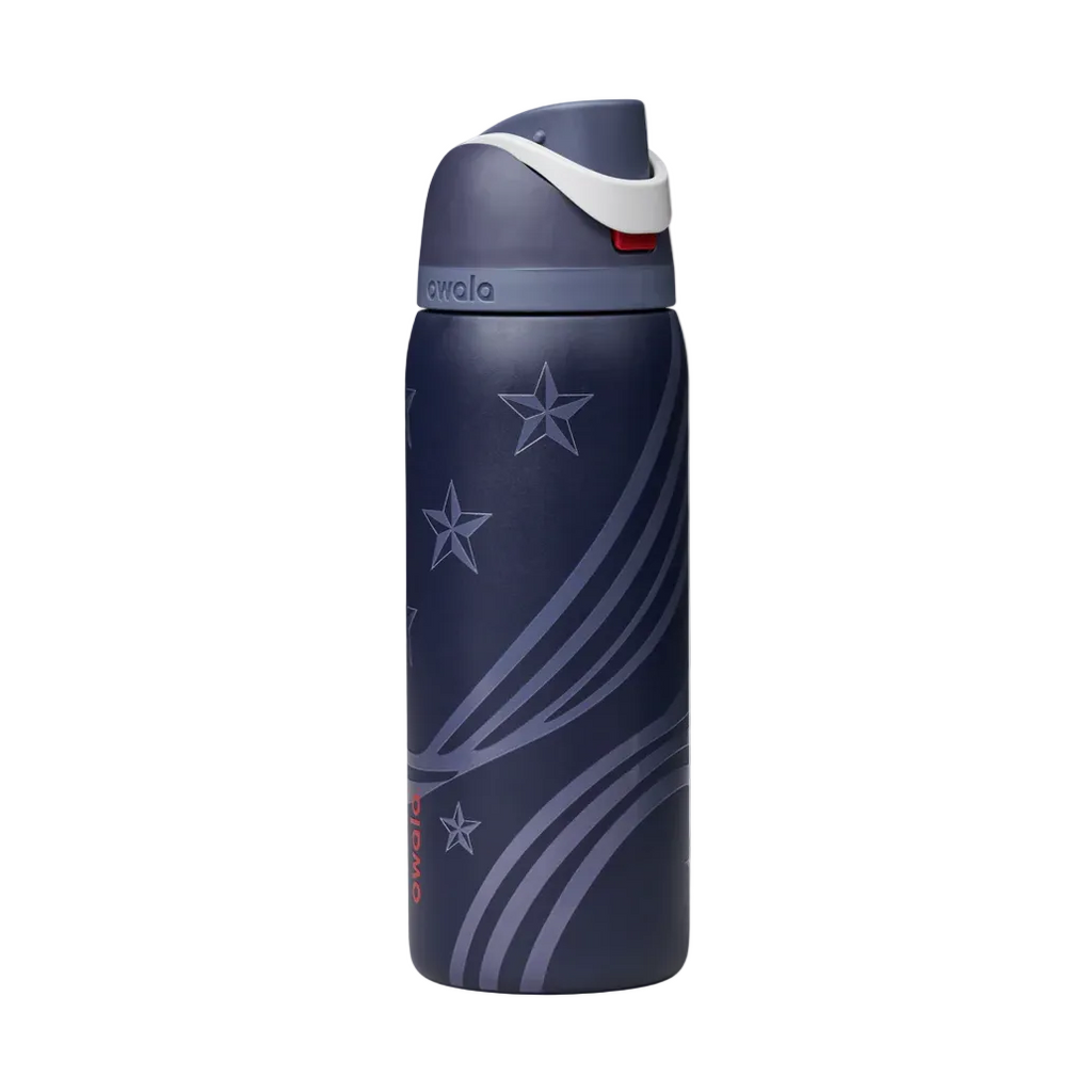 Owala 32 fl oz Stainless Steel FreeSip Water Bottle - All American: Soccer Collection 