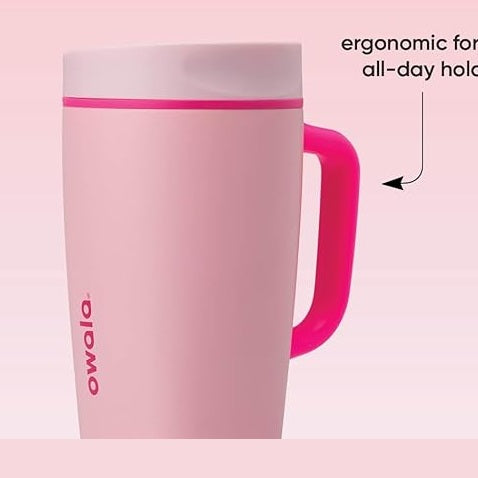 Owala SmoothSip Slider with Handle 12 OZ-Pucker Up 