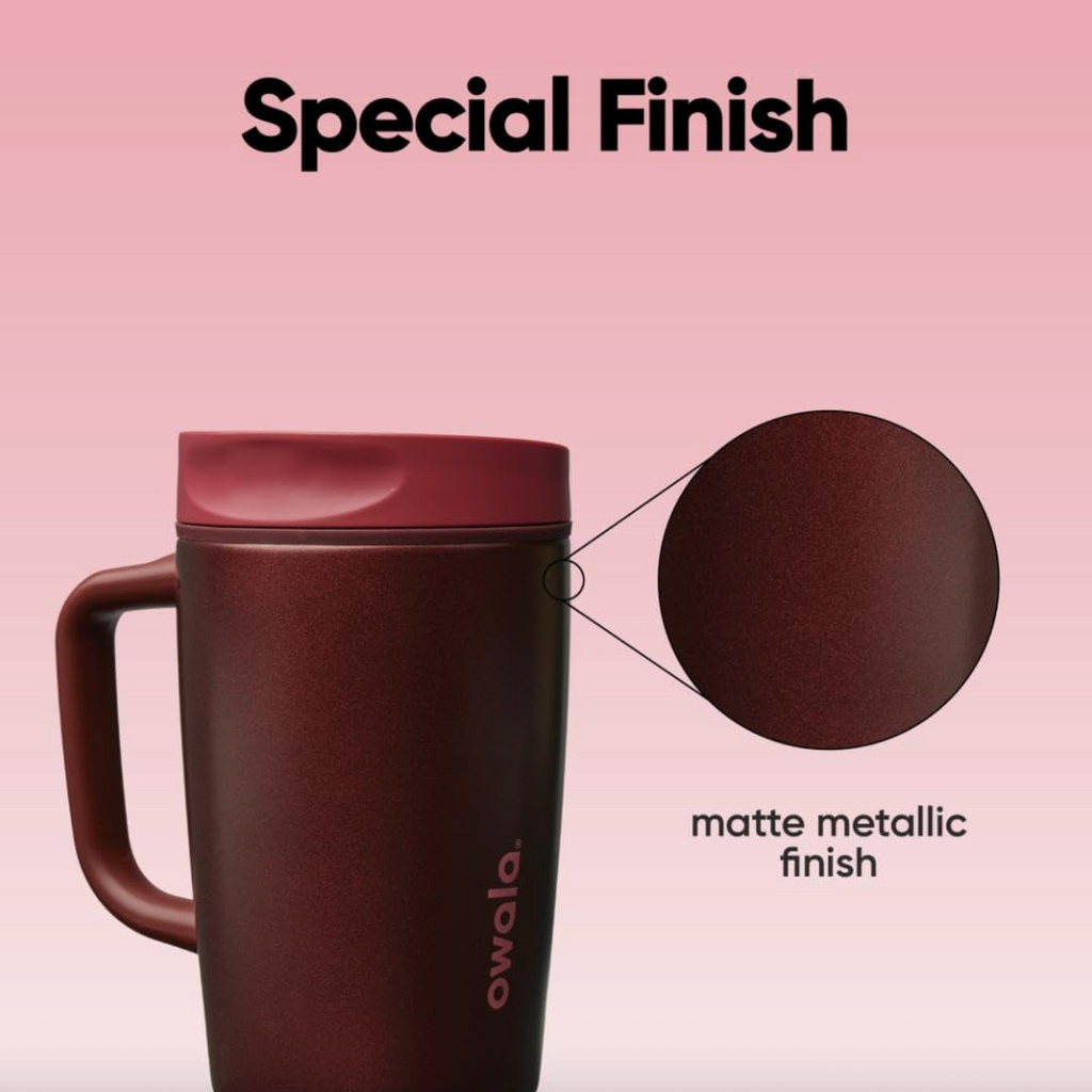 Owala SmoothSip® Slider with Handle 12 oz - Black Cherry